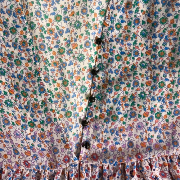 Anthropologie Maeve Floral Print V-Neck Dress - Picture 4 of 7